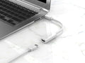 Adaptador de vídeo Techancy Mini DP para HDTV, TL7337, transmissão 2K HD, branco